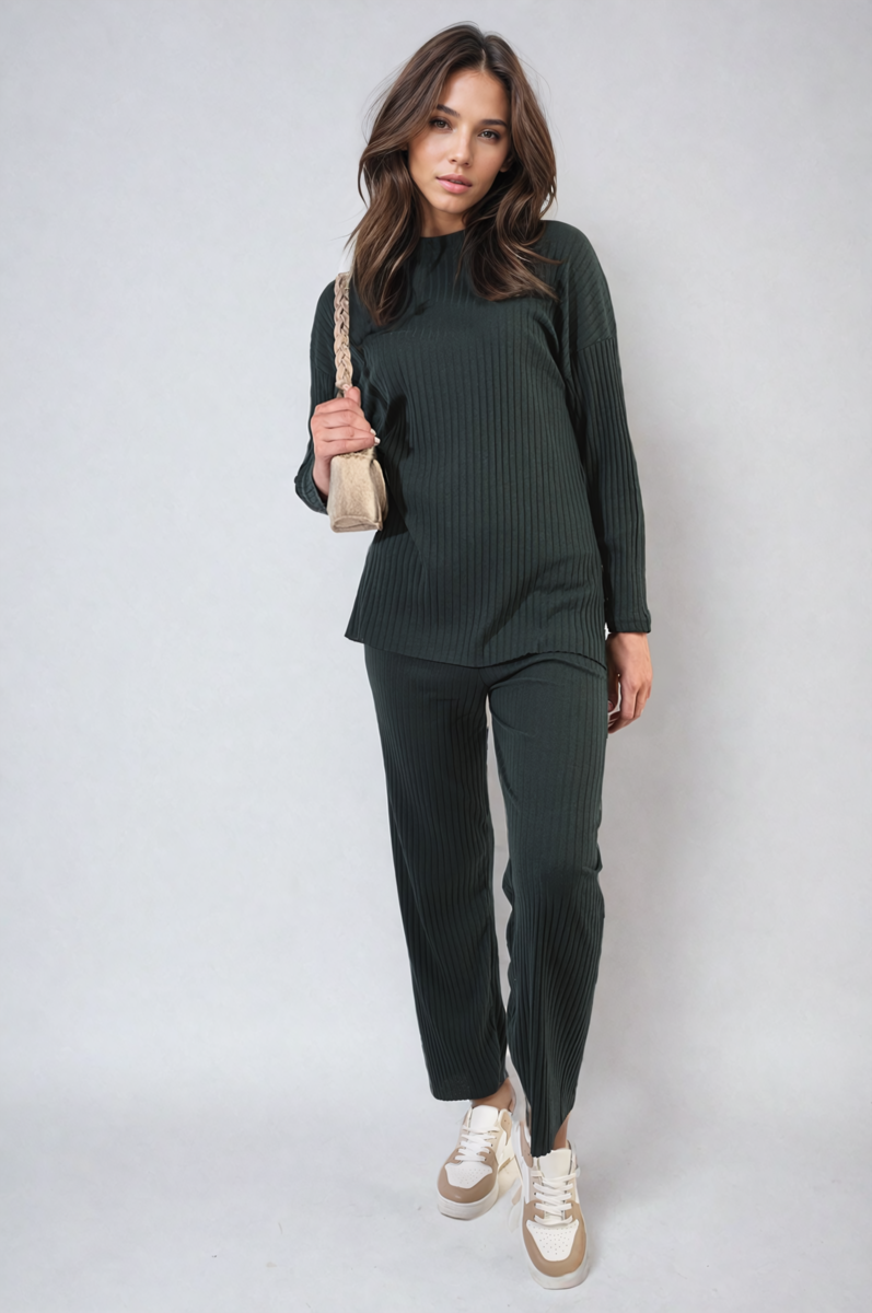 Knitted Top And Trouser Co-ord Set