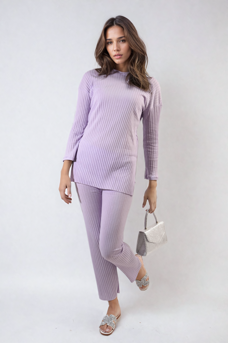 Knitted Top And Trouser Co-ord Set