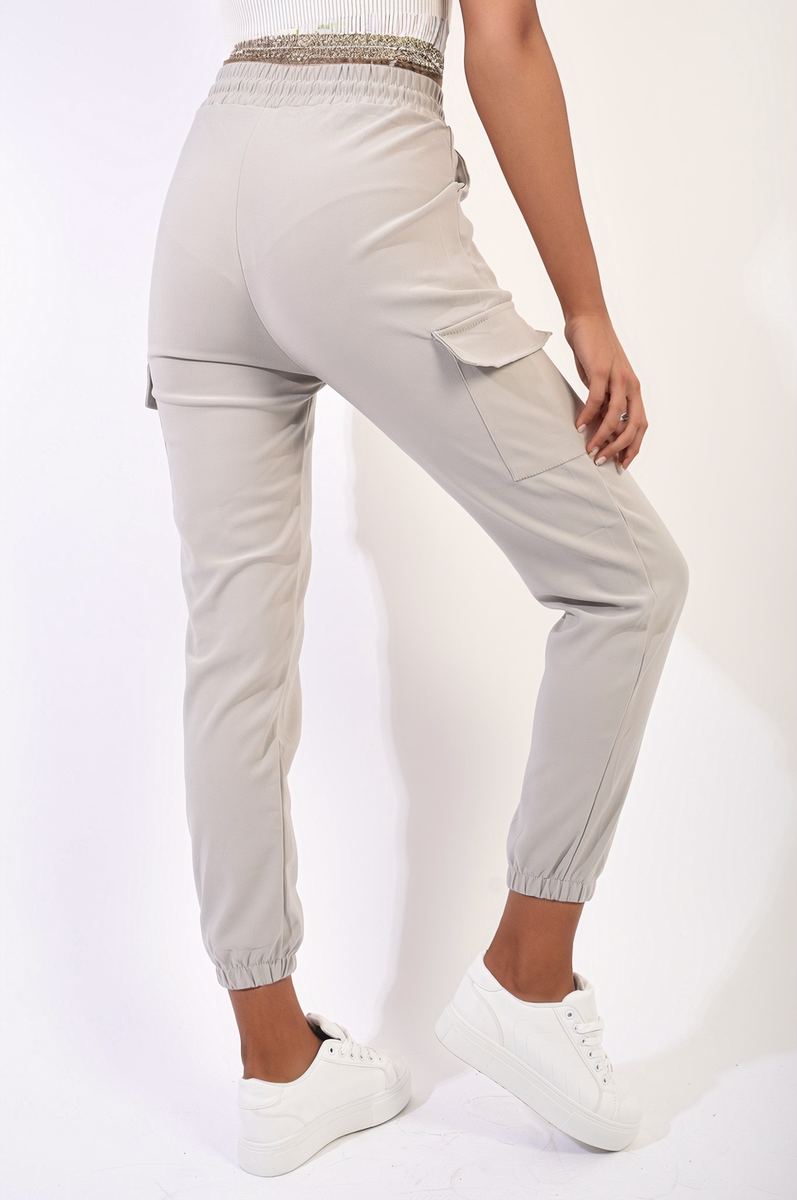 Cargo Pocket Trouser With Drawstring