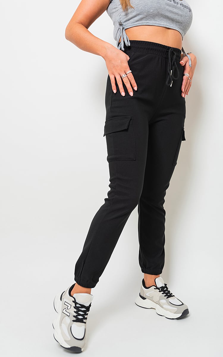 Plus Size Frankie Cargo Pocket Trouser with Drawstring