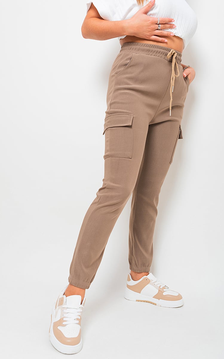 Plus Size Frankie Cargo Pocket Trouser with Drawstring