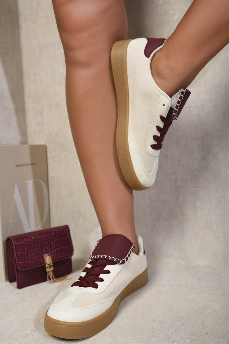 Lace Up Low Top Trainers